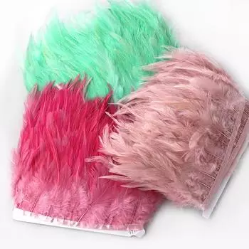 10 метров 10-15 см седло из перьев фазана, отделка, ремесленная лента, кисточка для рукоделия, швейные аксессуары, костюм для вечеринки, украшения со шлейфами L красный