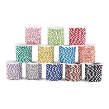 10 метров/рулон 1,5 мм хлопковый шпагат, веревка, свадебное украшение, рождественский подарок, упаковка, деревенский ремесла ручной работы