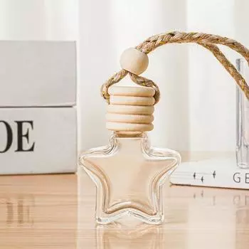 10ML Five Line Cap Gold Wire Rope Five Pointed Star Bottle Empty Bottle Car Essential Oil Container Car Interior Ornament