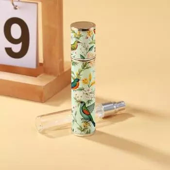 10ml Mini Perfume Bottle PU Leather Essential Oil Alcohol Spray Rotating Bottle Refillable Spray Atomizer Bottle