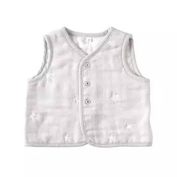 10mois dimoi fukufuku gauze 6-layer gauze chokki gray 70~80cm 18251012