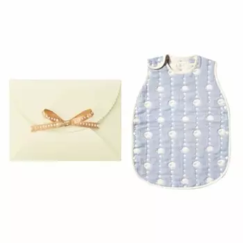 10mois dimoi - hoppetta baby gift в подарочной упаковке пушистая марлевая 6-слойная марлевая детская пижама 100% хлопок возраст от 2 до 7 лет синий длина 64 см 18111042