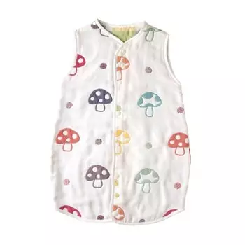 10mois dimoi - hoppetta fukufuku марля 6-слойная марля 2way детский спальный мешок 100% хлопок от 2 до 7 лет шампиньон