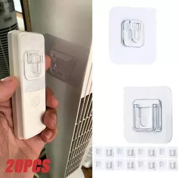 10Pair Double-Sided Adhesive Wall Hooks Strong Transparent Wall Sucker Hangers Suction Hooks Bathroom Office Wall Holder 10 Pairs(20PCS) прозрачный