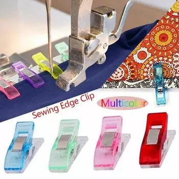 10pc Multicolor Accessories Fabric DIY Sewing Tools Tape Bias Maker Plastic Clip Job Foot Case красный
