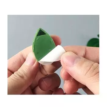 10 шт., зажим для фиксации вьющегося растения, в форме листа, самоклеящийся невидимый крючок