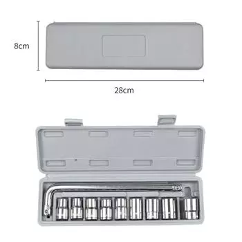 Набор из 10 ключей 12 головок 821 мм для ремонта автомобиля, механический инструмент для ремонта 10 Pcs