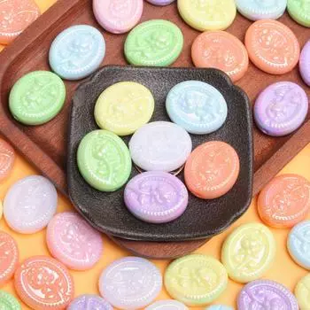 10Pcs 23.3*27.7mm Fashion Acrylic Rose Flower Beads For Bracelet Necklace Making Charms DIY Jewelry Accessories белый