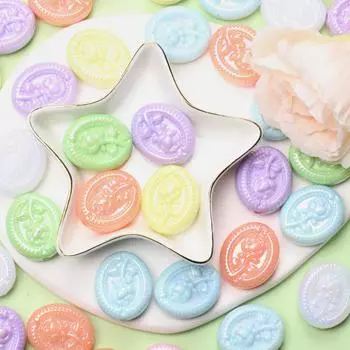 10Pcs 23.3*27.7mm Rose Flower Beads Acrylic Pendants DIY Jewelry Accessories For Bracelet Necklace Making Creative Fashion оранжевый