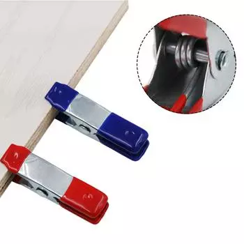 10 шт. 2-дюймовые металлические пружинные зажимы в форме буквы А, многоцелевые, для деревообработки, электрики, мощные пружинные зажимы, ручные инструменты синий