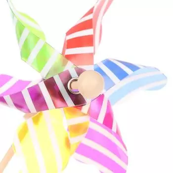 10 шт. 3D заколка для волос в виде мельницы для детей, для девочек, цветная радужная заколка для волос в виде утконоса из пластика as the picture