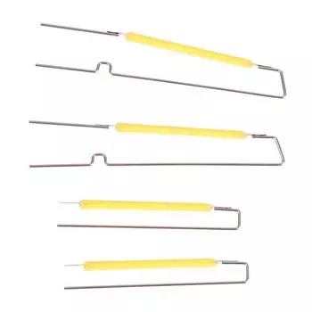 10Pcs 3V Led Filament Bulb Lamp Parts Ceramic Spot Welding Filament Wire 57mm