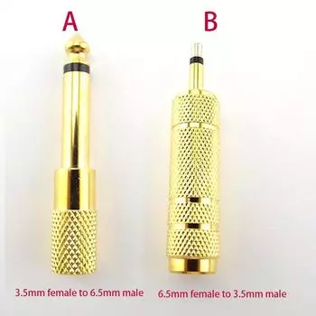 10 шт. 6,35 мм 1/4 моно штекер на 3,5 мм 1/8 гнездо разъем аудио динамик моно терминал штекер адаптер для наушников позолоченный 6,5 мм A type 10pcs