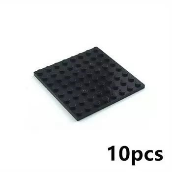 10pcs 8x8 Building Blocks Base Plates - Double-Sided Compatible with 41539, Interlocking Thin Bricks for STEM Learning, DIY Projects, Educational Toys