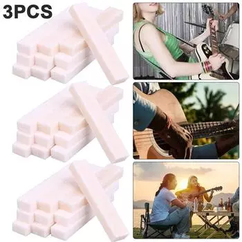 10pcs Acoustic Guitar Pins Saddles Durable Buffalo Bone Musical Instrument Parts