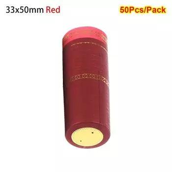 10Pcs Airtight Shrinking Film PVC Wine Bottle Cover Heat Shrink Sealing Capsules Wine Bottle 50Pcs Red
