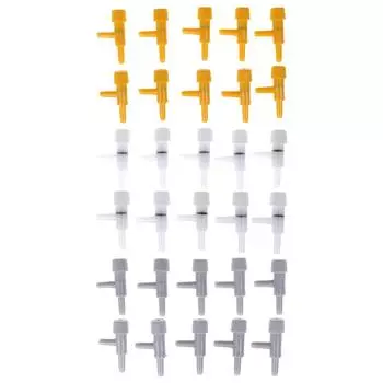 10 шт., аквариумная воздухопроводная трубка, клапан регулировки объемного расхода, кислородный воздушный насос, бак серый