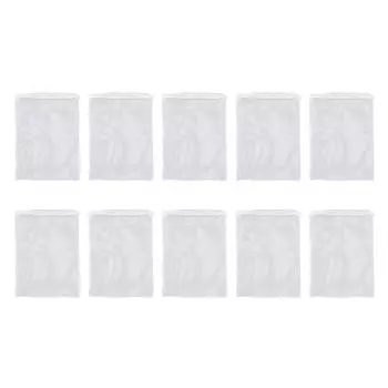 10Pcs Aquarium Filter Media Bags with Zipper Reusable Fish Tank Coarse Mesh Bags for Activated