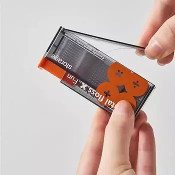 10Pcs/Box Automatic Pop-Up Dental Floss Box Portable Mini Dental Floss Box Automatic Storage Box for Storing Ultra-Fine Floss