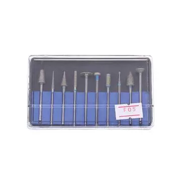 10Pcs/Box Dental Diamond Burs Cutting Drills Dentist Lab Polishing Supply Material Dental Materials Tool