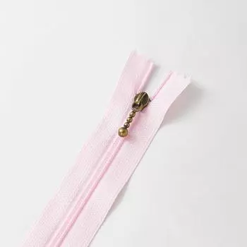 10Pcs Bronze 3# Close-end Zip Handmade Zip Fastener Handbag Round Bead Modeling Zipper розовый