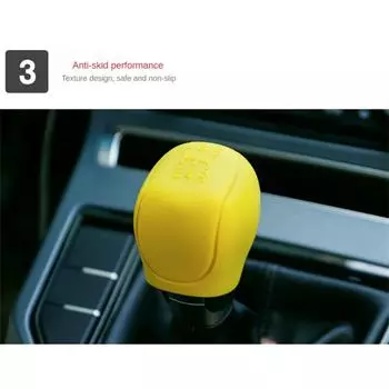 10Pcs Car Silicone Gear Shift Knob Cover Gear Shift Non-Slip Grip Handle Protective Covers 5/6-speed Car Interior Accessories