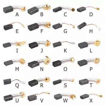 10 шт. Угольная щетка для угловой шлифовальной машины, сменный электрический перфоратор, графитовая щетка, режущая полировальная машина, электроинструменты