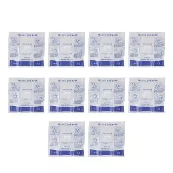 10 шт. барьер для сердечно-легочной реанимации для службы экстренного реагирования с фильтром-клапаном для дыхания