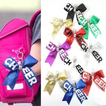 10pcs Cheerleader Keyrings With Glitters Designs Unique Keyrings Accessory Perfect For Bags Purses And Car Mirrors 9