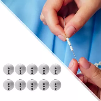 10Pcs Christmas Wooden Beads Lightweight DIY 20mm Large Hole Wood Novelty Loose Spacer