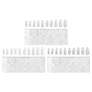 10 шт. Coffin Press On Nails Long Press Full Cover False Nails для женщин и девочек N5342-02