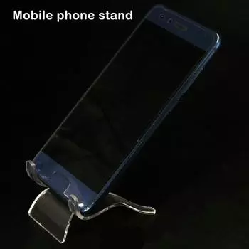 10pcs Crystal Holder Mobile Phone Stand Prop Transparent Base Table