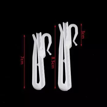 10PCS Curtain Hanging Hooks Ring Window White Plastic Curtain Hook For Home Curtain 7cm/8.5cm