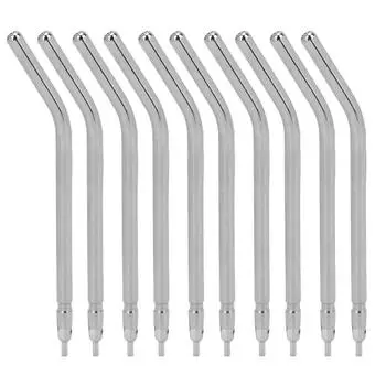 10pcs Dental Air Water Syringe Tip Stainless Steel Teeth Cleaning Air Water Spray Nozzles for