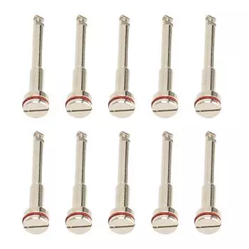 10 шт. Полировальный стержень для зубной лаборатории, медный, высокой твердости, биполярный, профессиональный, зубной диск, хвостовик-оправка