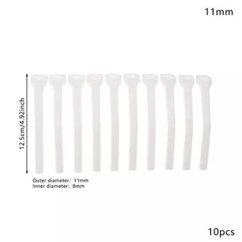 10 шт. стоматологических хирургических мощных всасывающих наконечников Duckbill эвакуационная всасывающая трубка аспиратор 11 мм 16 мм диаметр стоматологические принадлежности 11MM