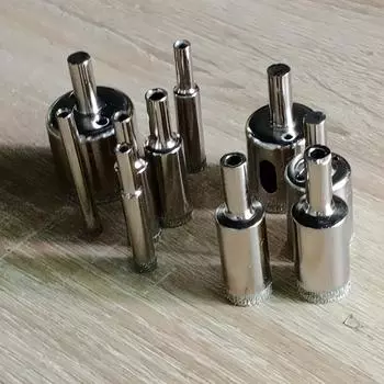 10pcs Diamond Coated Hss Drill Bit Set Tile Marble Glass Ceramic Hole Saw Drilling Bits for Power Tools 6mm-32mm(0.23-1.26in)