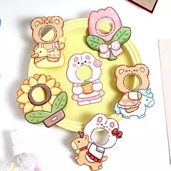 10Pcs DIY Packaging Lollipop Decorative Paper Card Korean Candy Holder Kids Gifts 10(10pcs)