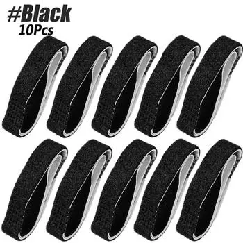 10Pcs Fabric Hammer Toe Corrector, Reusable Broken Toe Protectors Buddy Taped Wraps, Toe Splint for Broken Toe, Crooked Toes