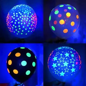 10 шт. модные флуоресцентные шары свадебный декор 12 дюймов светящиеся латексные шары праздничные принадлежности