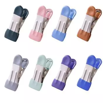 10 шт. фиксированных зажимов для одежды из нержавеющей стали, прочные зажимы для одежды, ветрозащитные зажимы для белья, для сушки фотографий, бельевая веревка, носок для стирки 10pc