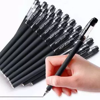 10pcs Gel Pen Set: Perfect For Students Exams Office Supplies Writing Gel Pens BLACK