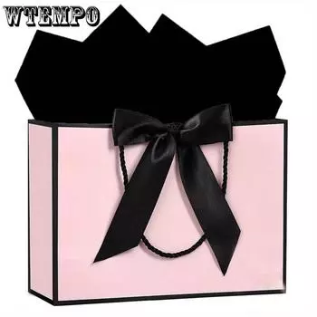 10pcs Gift Bags Large Gift Bags 1Pcs Paper Gift Bag with 2 Tissue Paper Present Bags with Handles for Women Girls Bridesmaid Birthday Wedding Party 10pcs 32x25x11cm белый