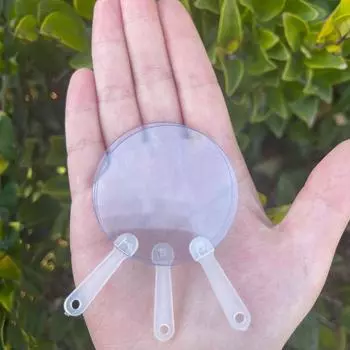 10Pcs Girlfriend Boyfriend Ideas Gift Cute Mini Transparent Blank Fan Child Kids Diy Art Fan Wedding Birthday Party Favors