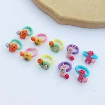 10pcs Hair Accessories for Girls Elastique Cheveux Kids Lacos De Cabelo Infantil New Ties Bandeau Fille Rubber Band Korean