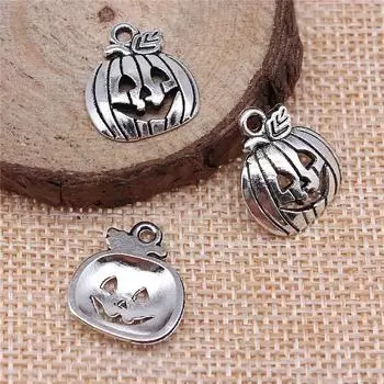 10pcs Halloween Pumpkin Alloy Charms Spoof Cute Pendants For Making Handmade DIY Jewelry Necklace Findings