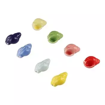 10Pcs Handmade Craft Ceramic Spacer Loose Beads Ceramic Jewelry Making Material Women синий