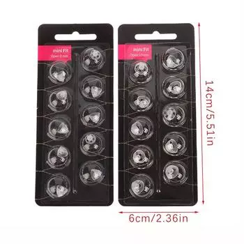 10 шт., вкладыши для слуховых аппаратов, белые силиконовые вкладыши для открытого ношения, сменные аксессуары для слуховых аппаратов 8/10 мм, нарушения слуха 8mm