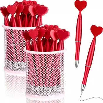 10Pcs Heart Shaped Pens Heart Ballpoint for Valentine s Day for Child Women Coworkers Great Party Supplies 10Pcs чёрный