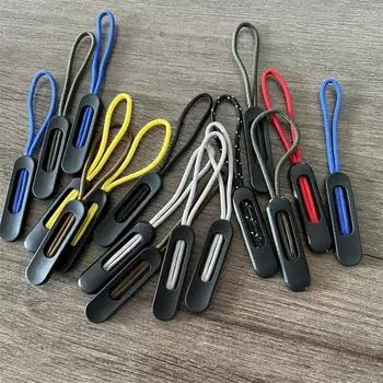 10 шт. полых съемников для застежек-молний, черные, простые, для удлинителей молний, одежды, рюкзаков, сумок для документов, аксессуаров для застежек-молний